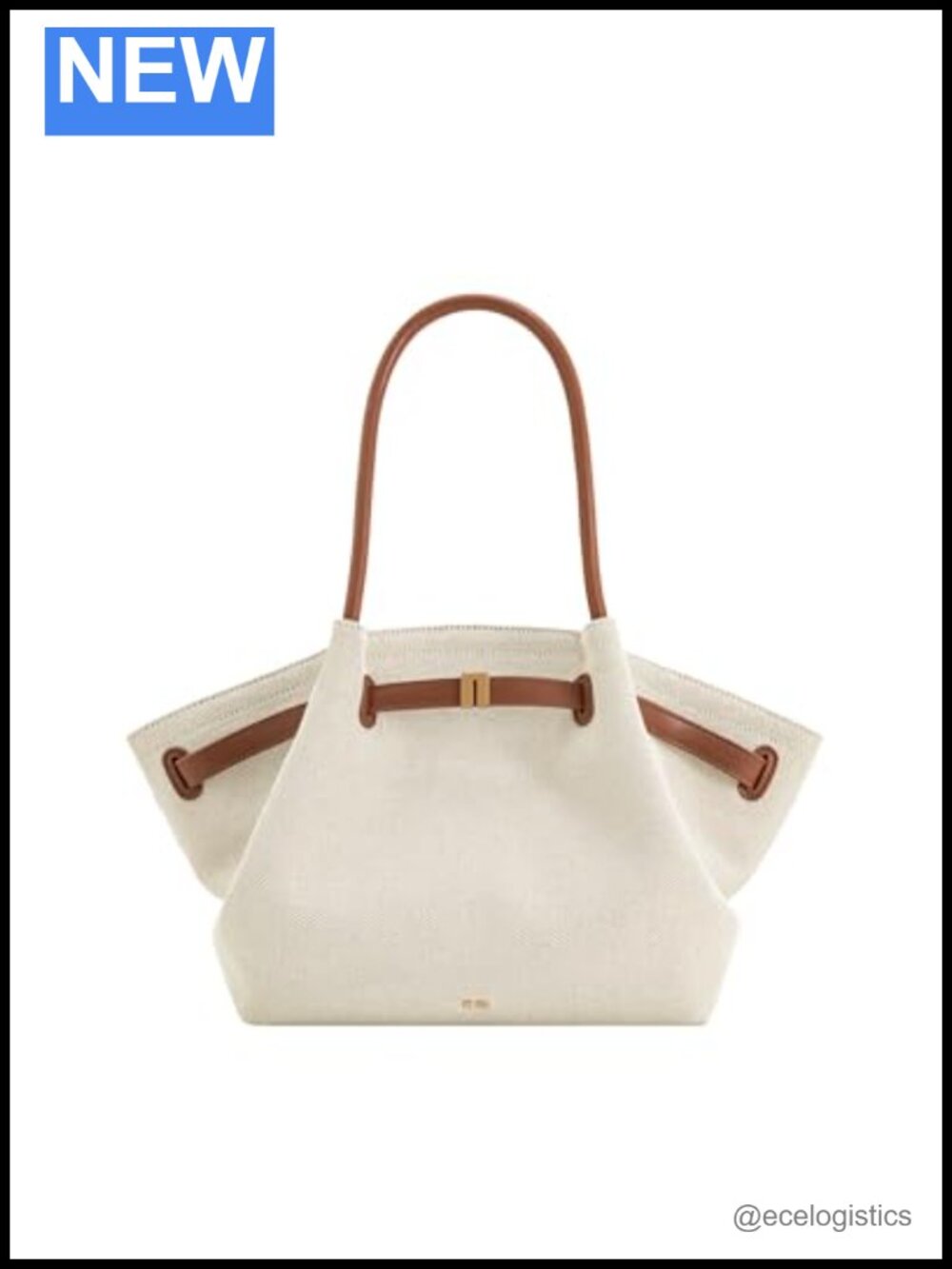 Canvas Medium Tote Bag with Magnetic Snap, Hand & Shoulder Carry